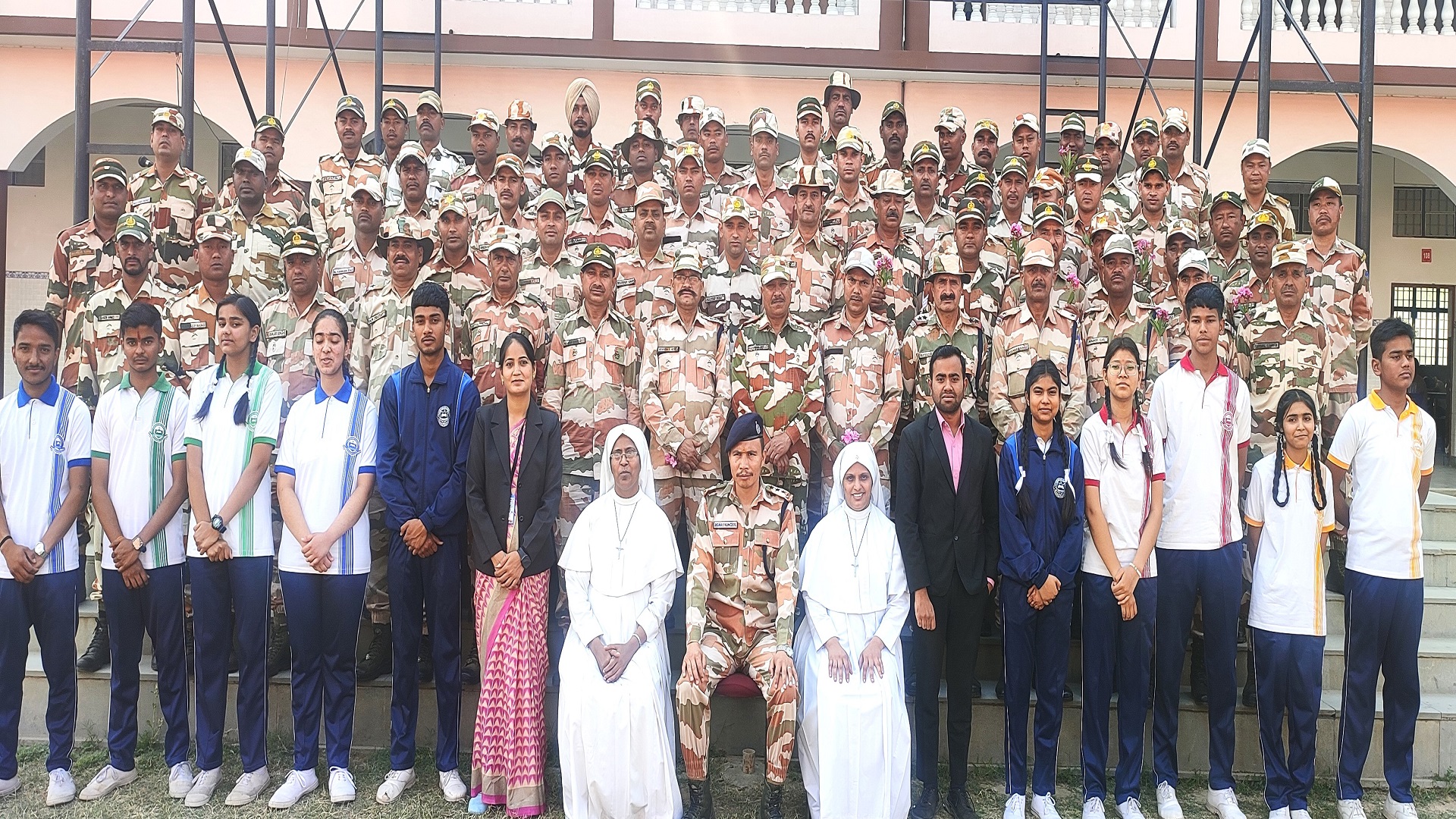 warm welcome photos of ITBP force